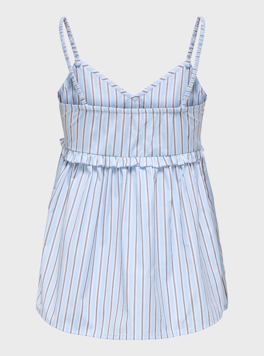 Only Loris Strap Flowy Top - Light Blue