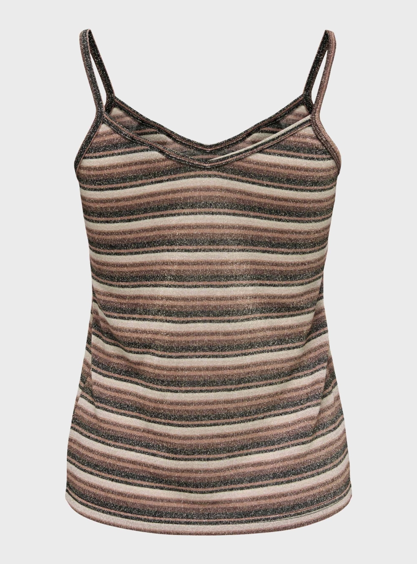 Jdy Hallo V-Neck Top - Brown