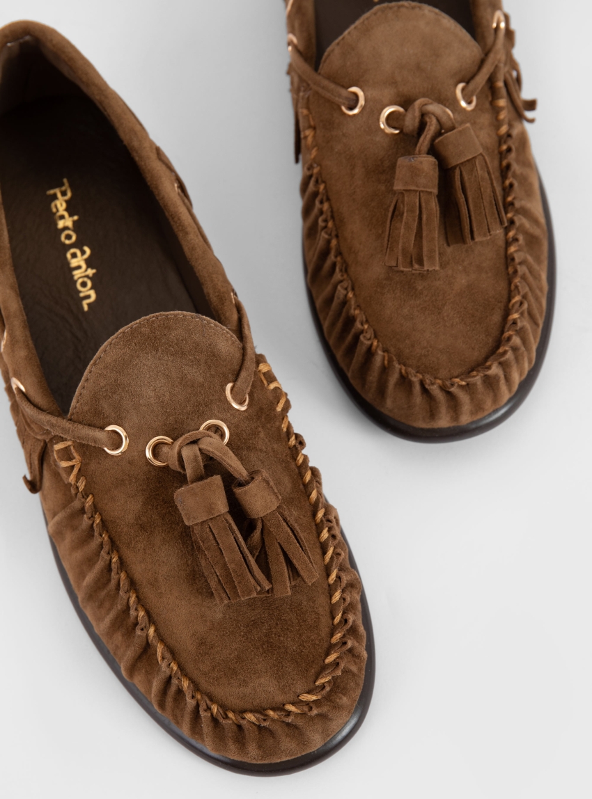 Pedro Anton India Tassel Loafers - Rust Brown