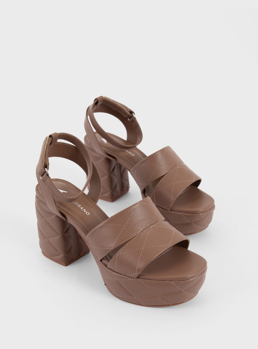 Carrano Heel Sandals - Light Brown