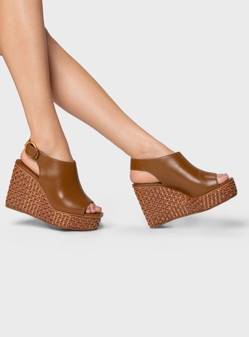 Carrano Heel Sandals - Light Brown