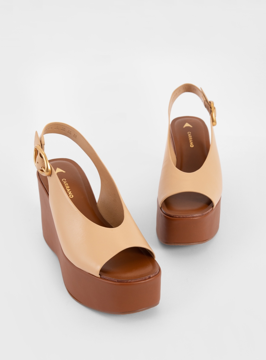 Carrano Heel Sandals - Beige