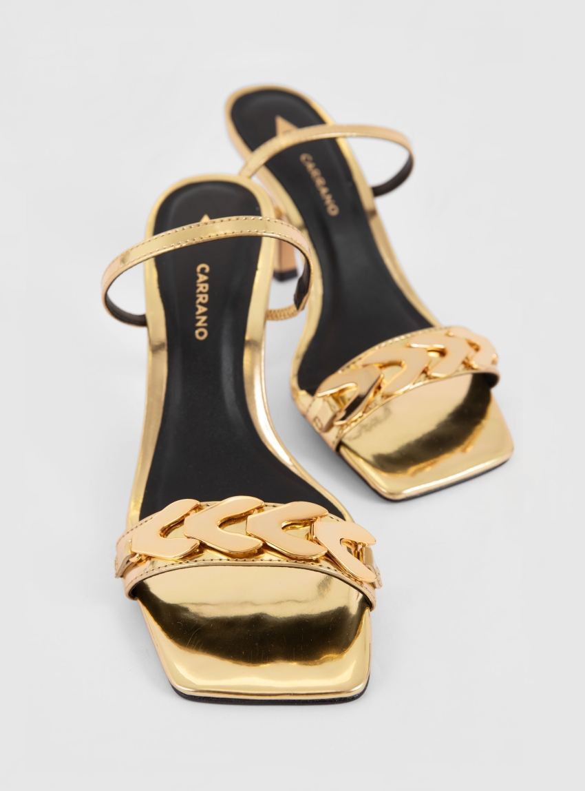 Carrano Heel Sandals - Gold