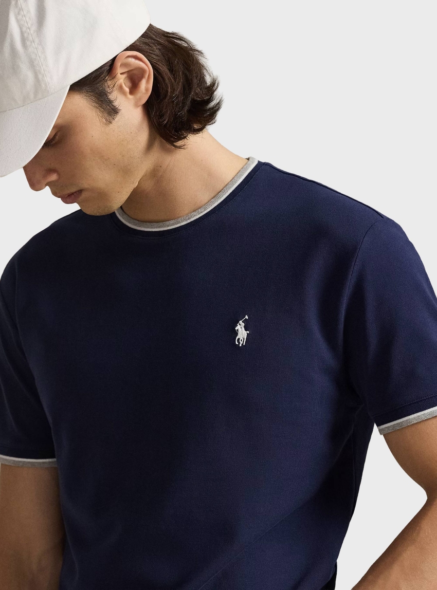 Polo Ralph Lauren Classic Fit Stretch Mesh T-Shirt - Navy