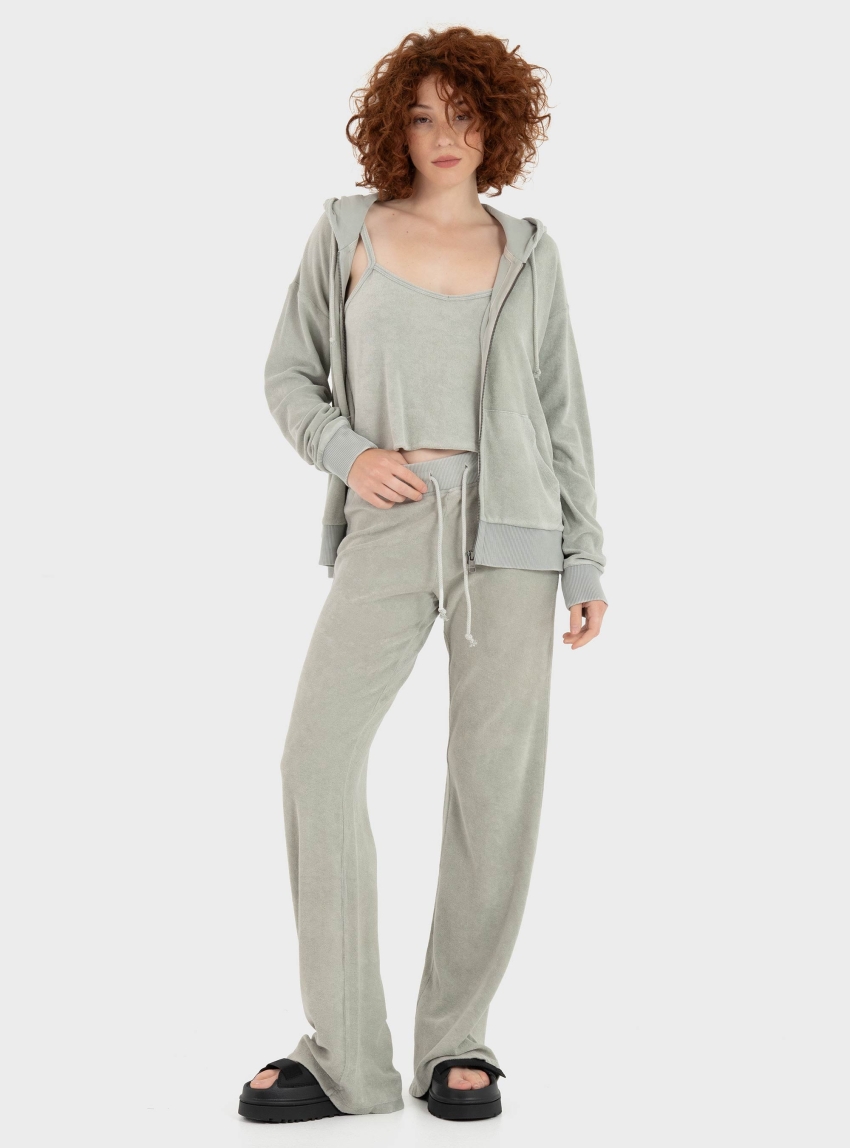 Dirty Laundry Terry Towel Fullzip - Beige