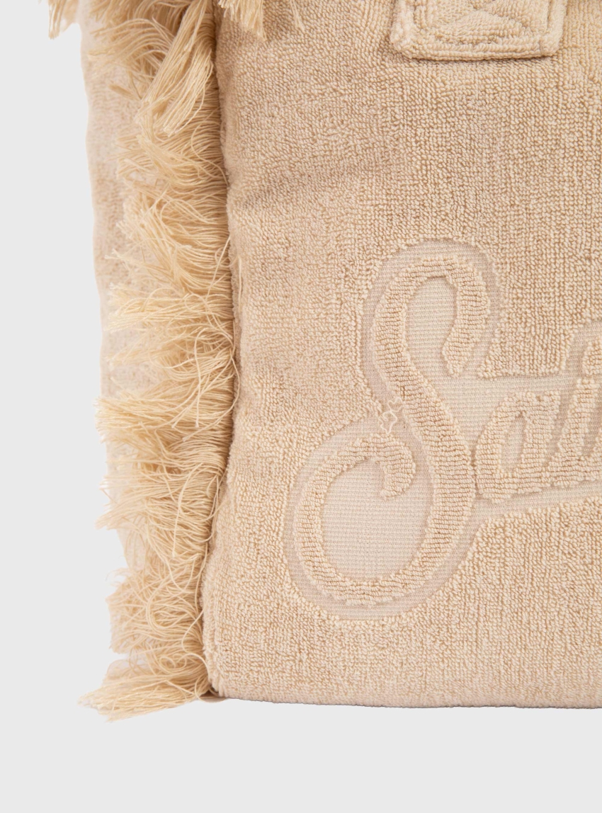 MC2 Saint Barth Vanity Terry tote bag with embossed logo - Beige