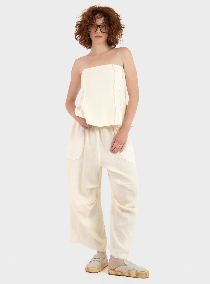 AE ER AGATA PANTS - Ecru