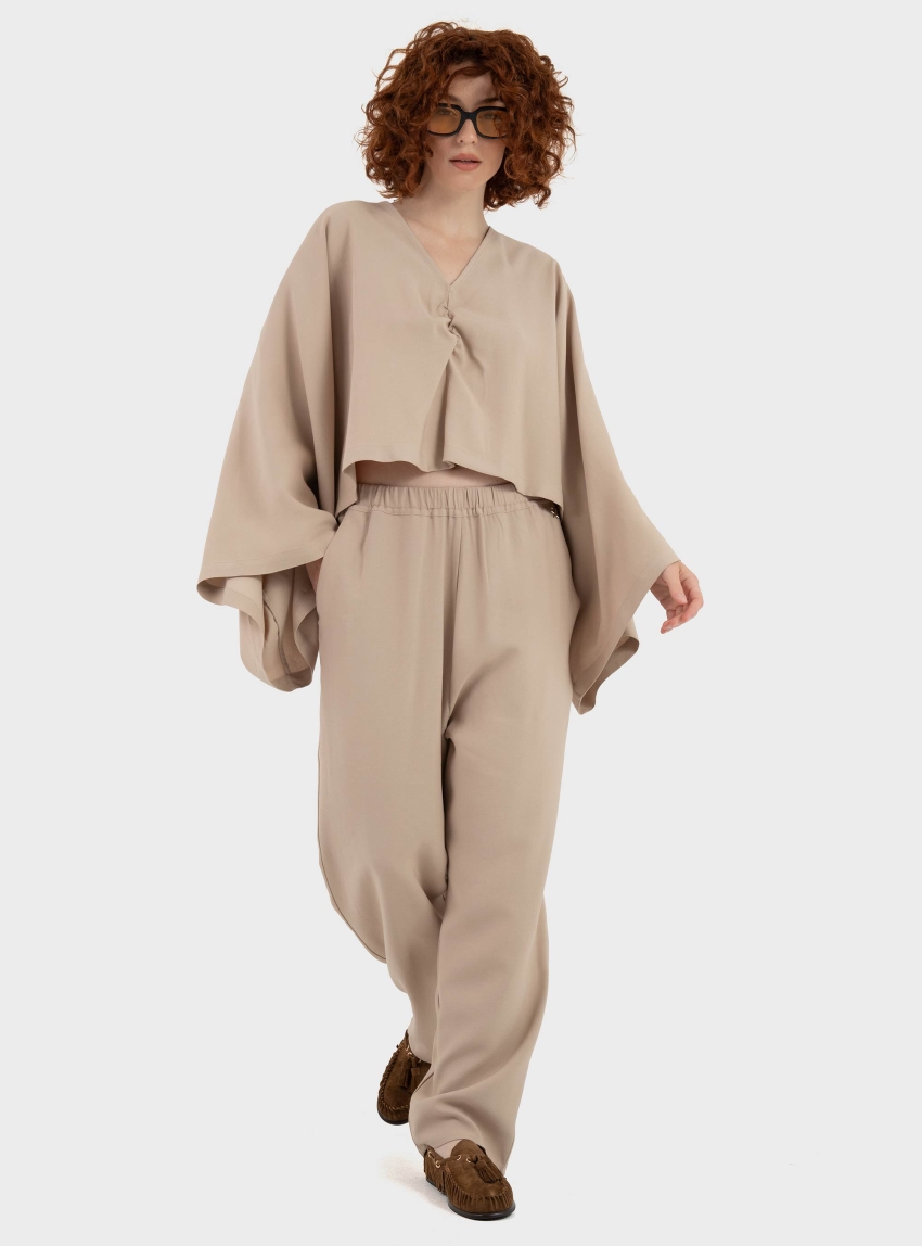 Souvenir Loose Fit Trousers - Light Beige