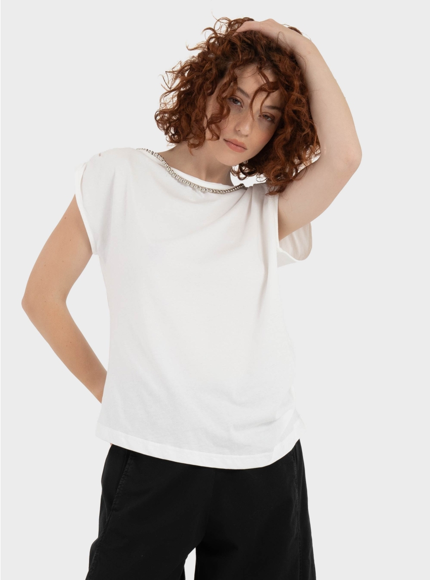Souvenir Pearl T-Shirt - White