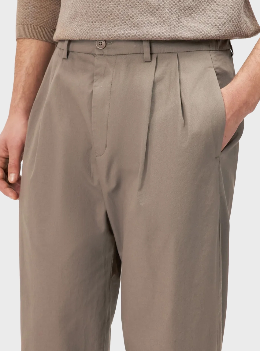 Drykorn Maryko Relaxed Fit Trousers - Dark Beige
