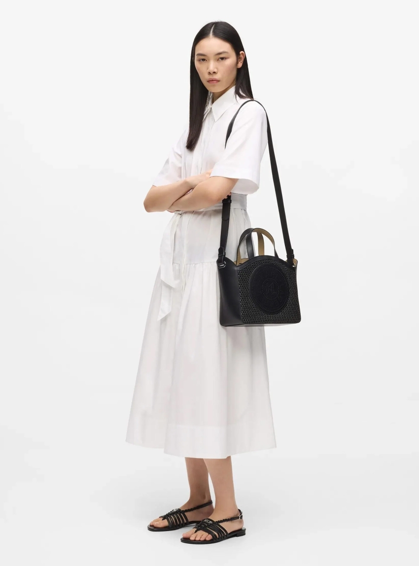 Karl Lagerfeld K/Circle Small Mesh Tote Bag - Black