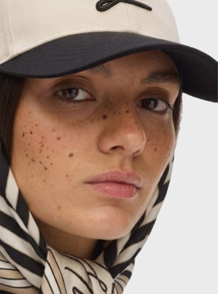 Karl Lagerfeld K/Autograph Scarf Cap - Black