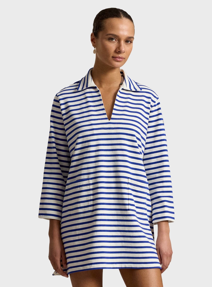 Polo Ralph Lauren Striped Cotton Dress - White