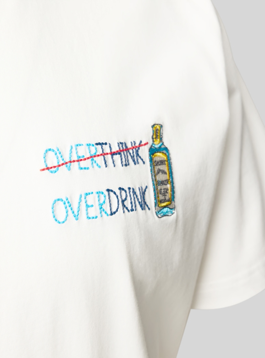 MC2 Saint Barth Portofino T-shirt Overthink embroidery - White