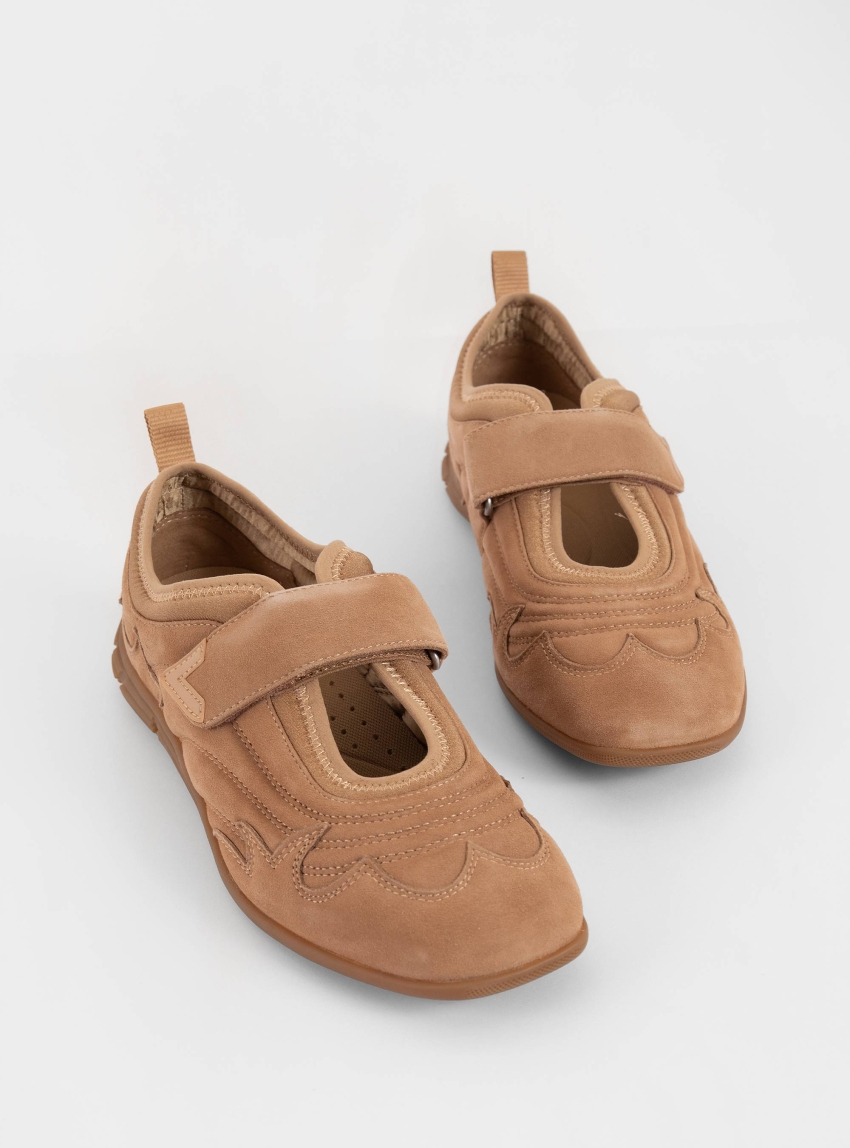 Ash Magda Ballerina Sneakers - Dark Beige