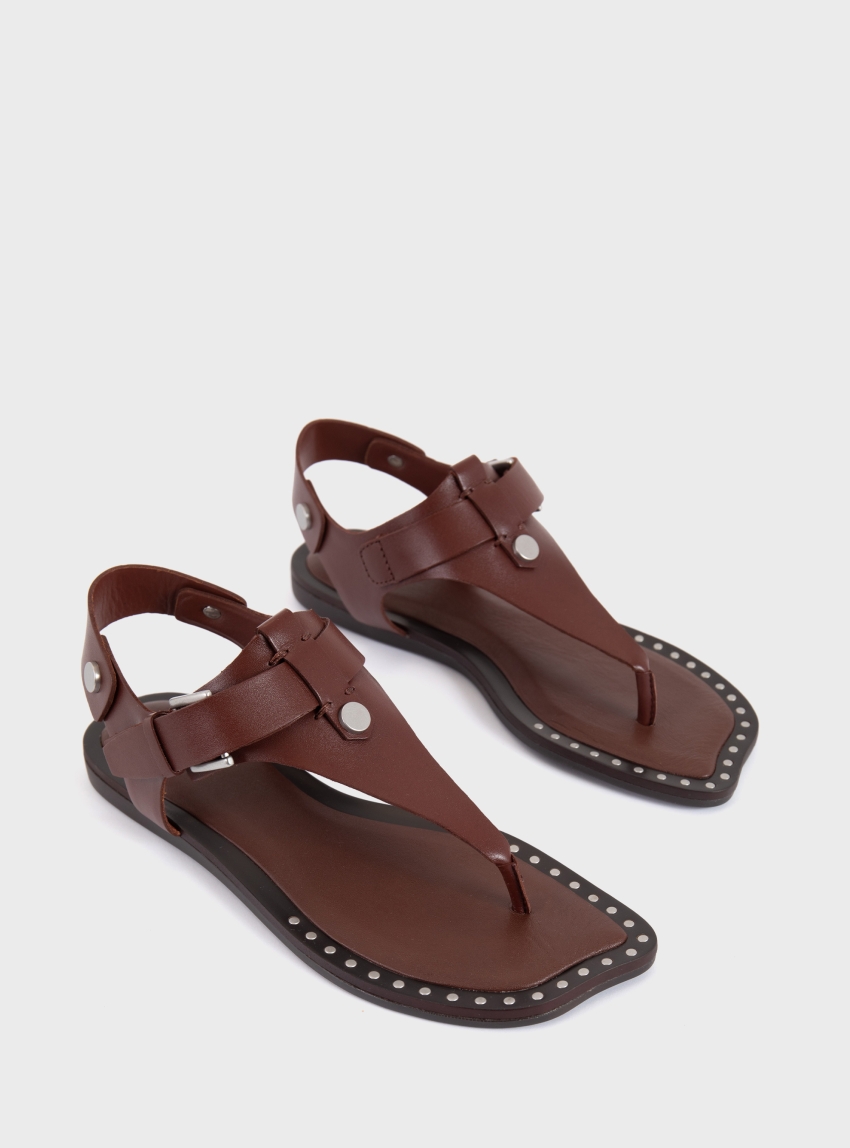 Ash Glam Sandals - Dark Brown