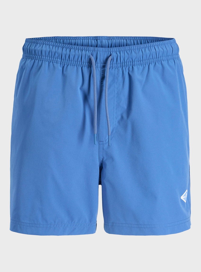 Jack & Jones Maui Tropic Solid Swim Shorts - Sky Blue