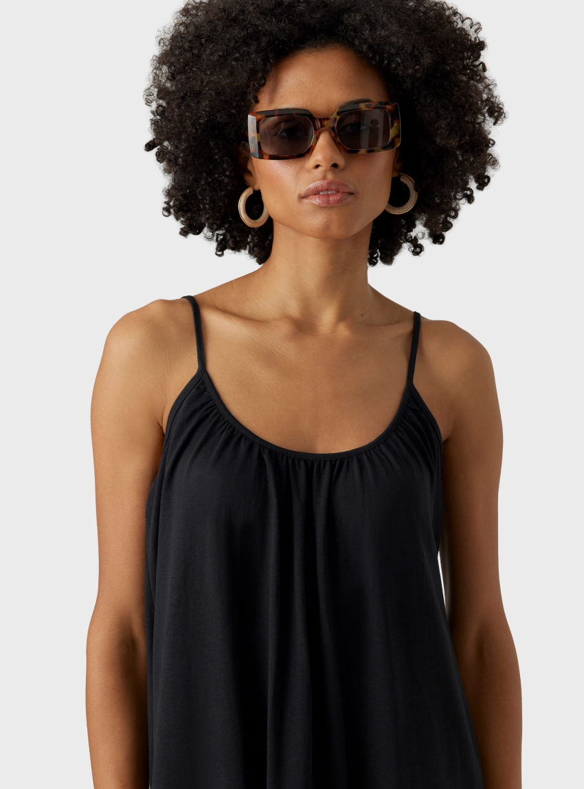 Vero Moda Luna Singlet Ankle Dress - Black