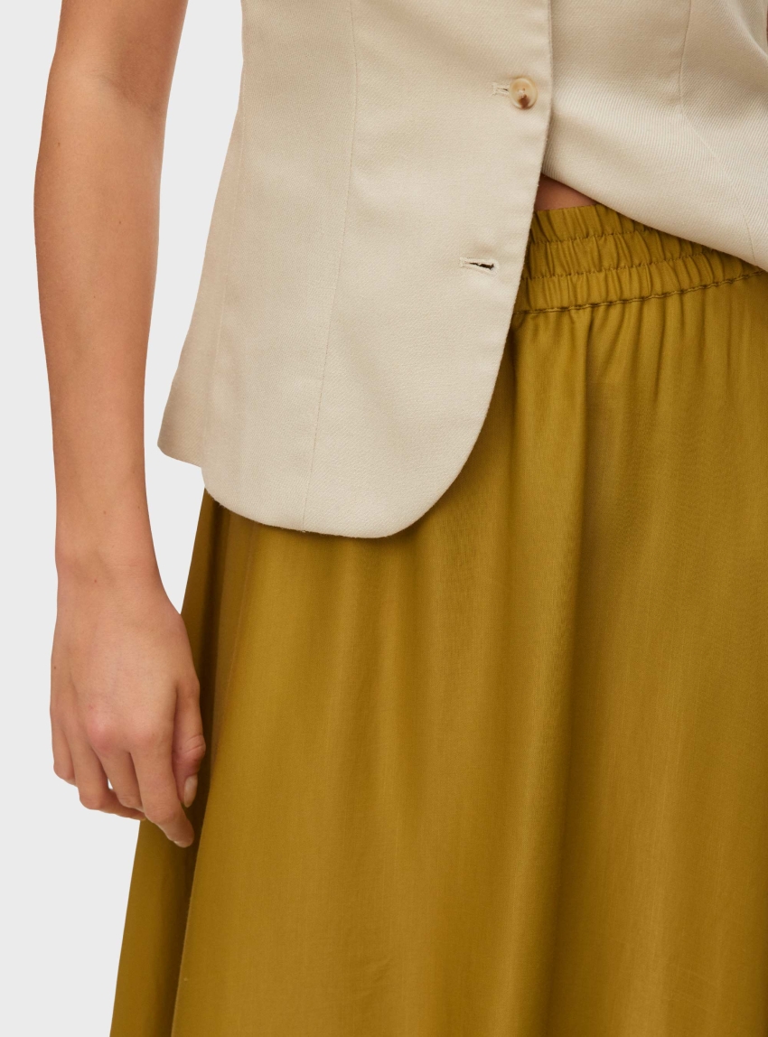 Vero Moda Mira Ankle Skirt - Ochre