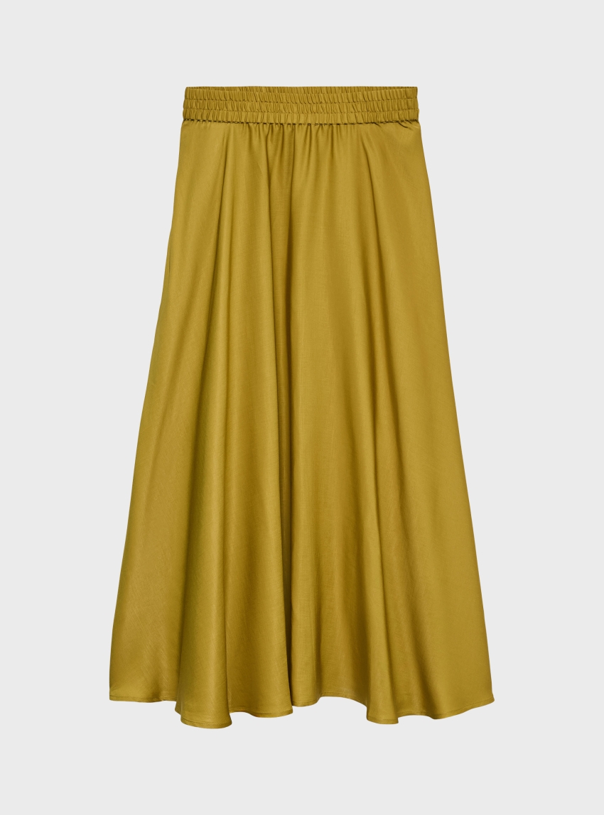 Vero Moda Mira Ankle Skirt - Ochre