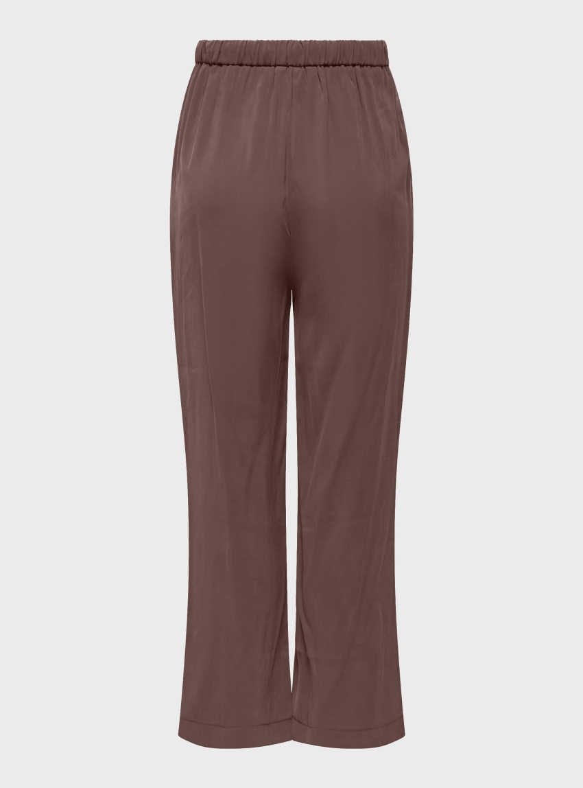 Only Madeli Oaklyn Long Pull Up Pants - Light Brown