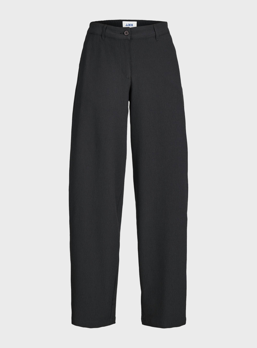 JJXX Chloe Lizza Barrel Mid Waist Pants - Black
