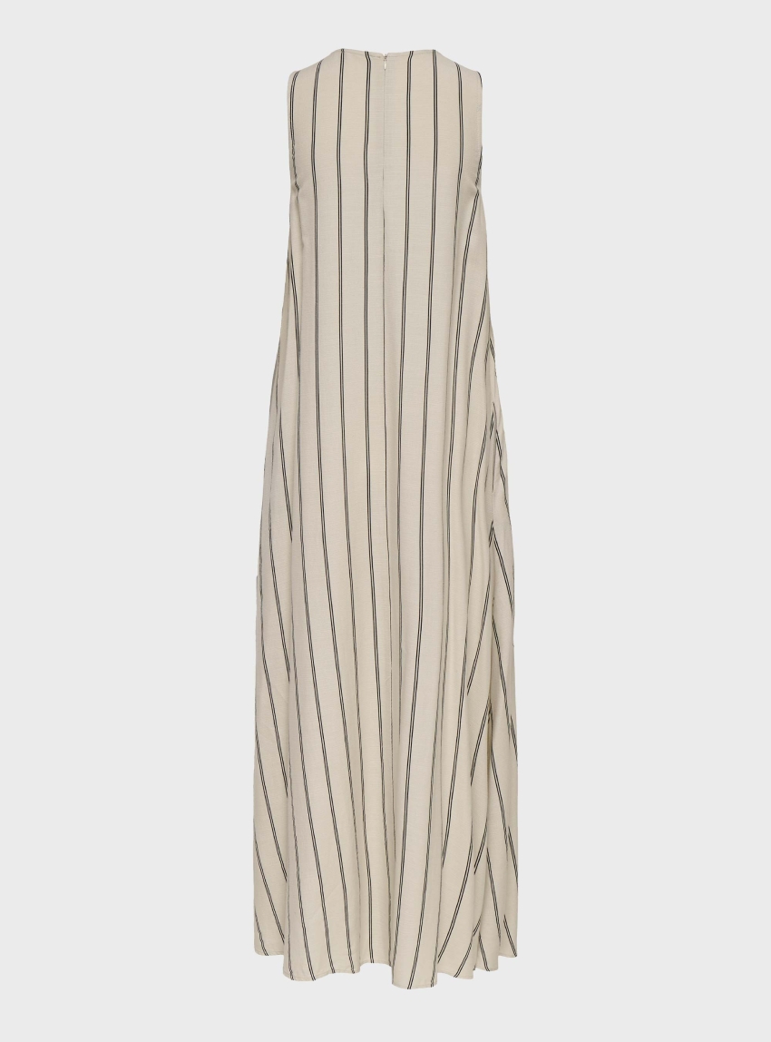 Jdy Caya Linen Long Dress - Ecru