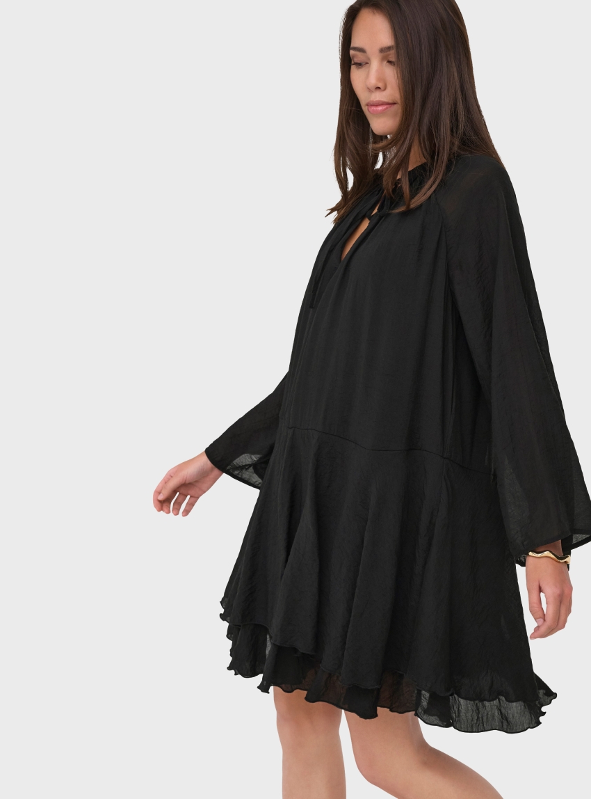 Jdy Harper Frill Dress - Black