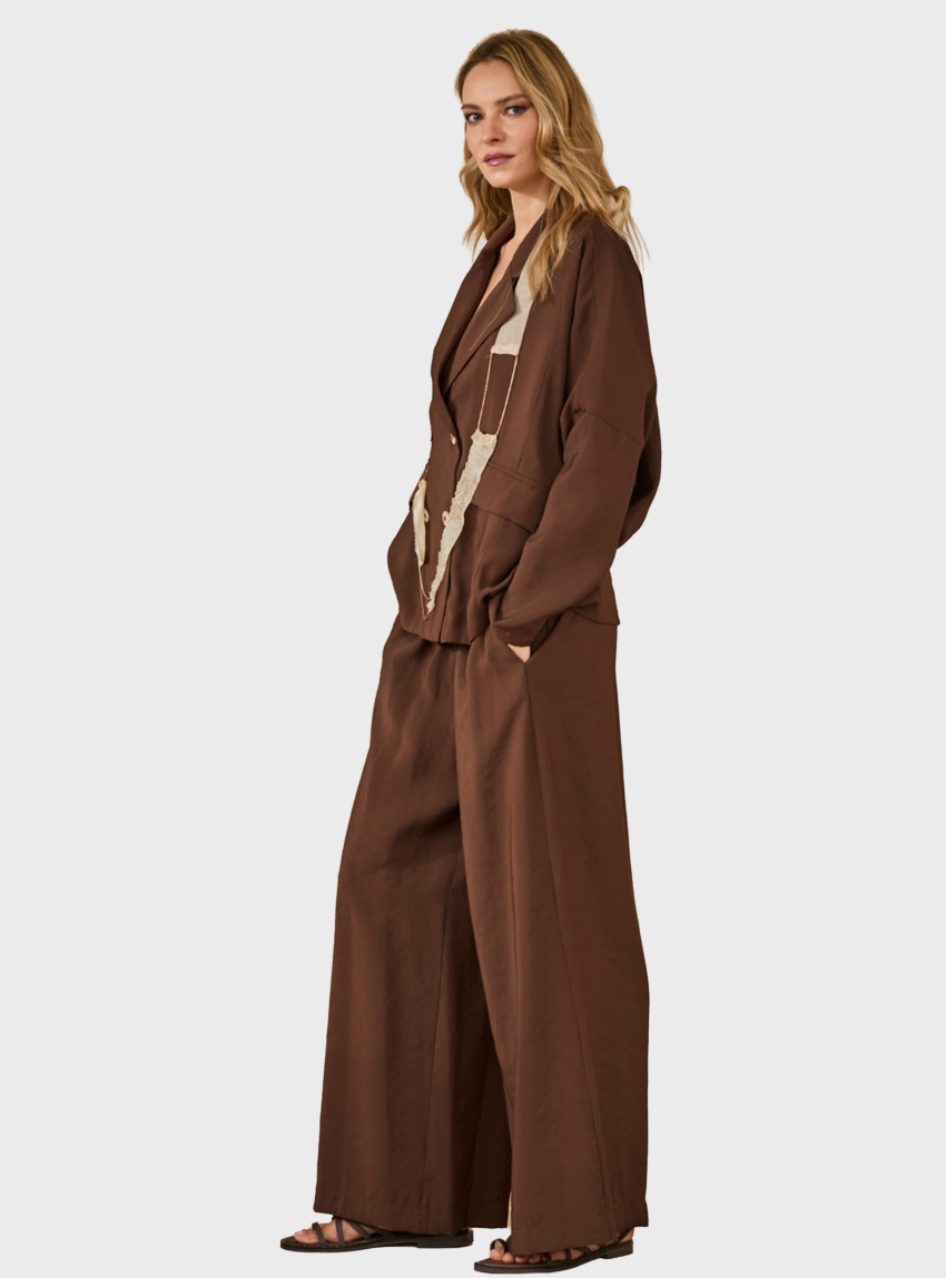 Souvenir Relaxed Fit Blazer - Brown