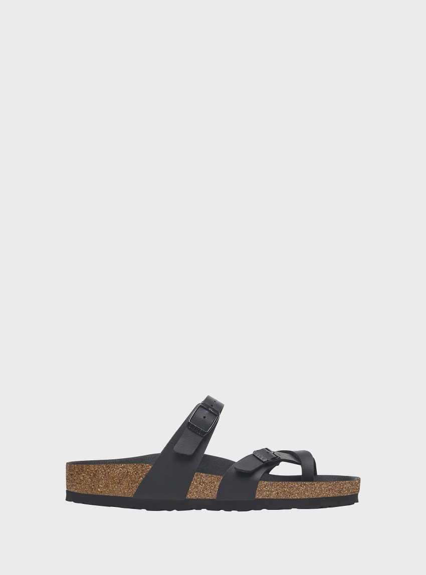 Birkenstock Mayari Birko-Flor Regular Fit Sandals - Black