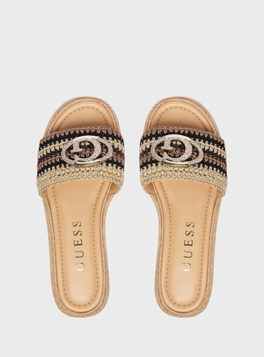 Guess Kalore Rope Sandals - Black