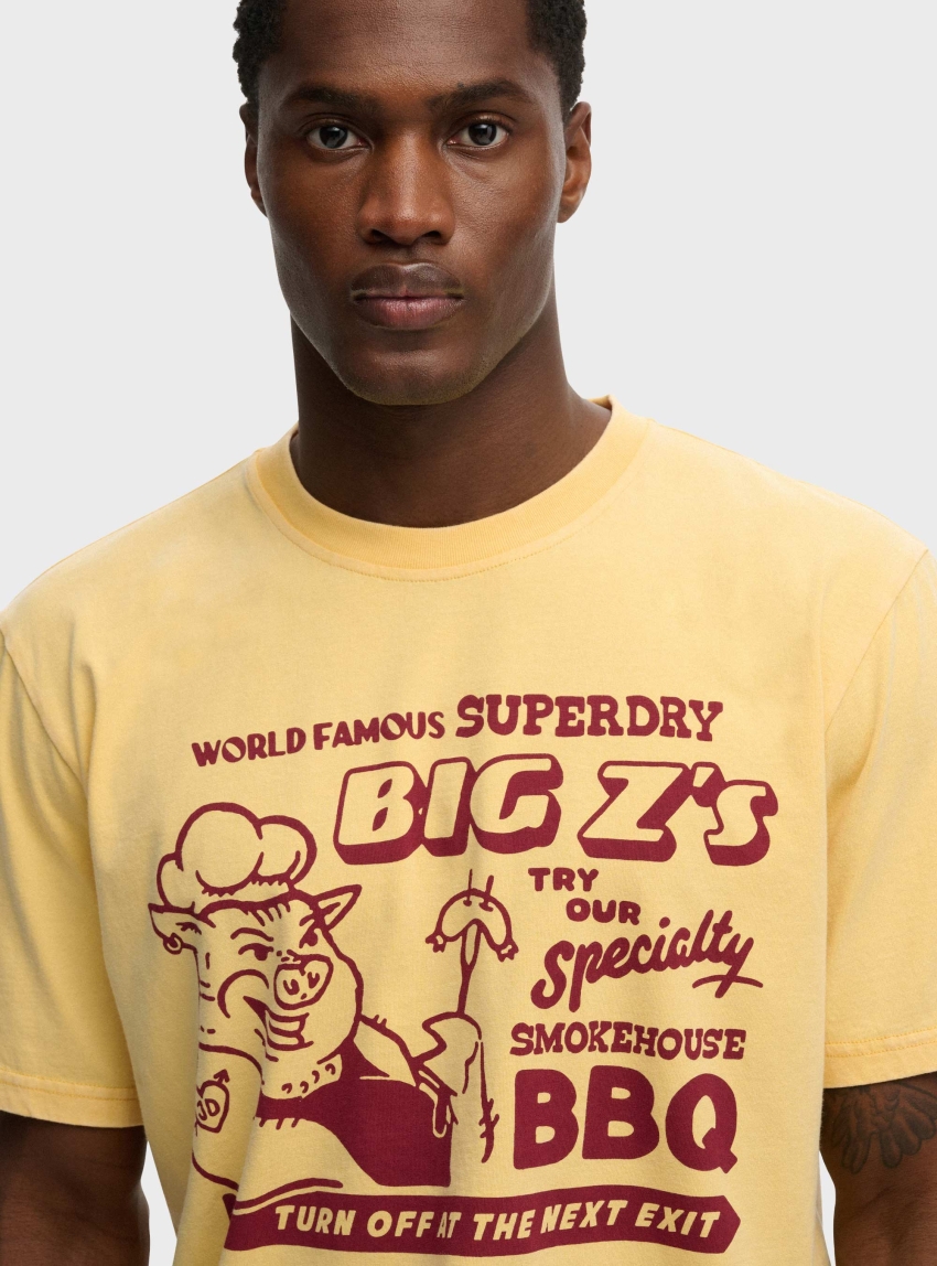 Superdry Roadside Trade Loose T-Shirt - Yellow