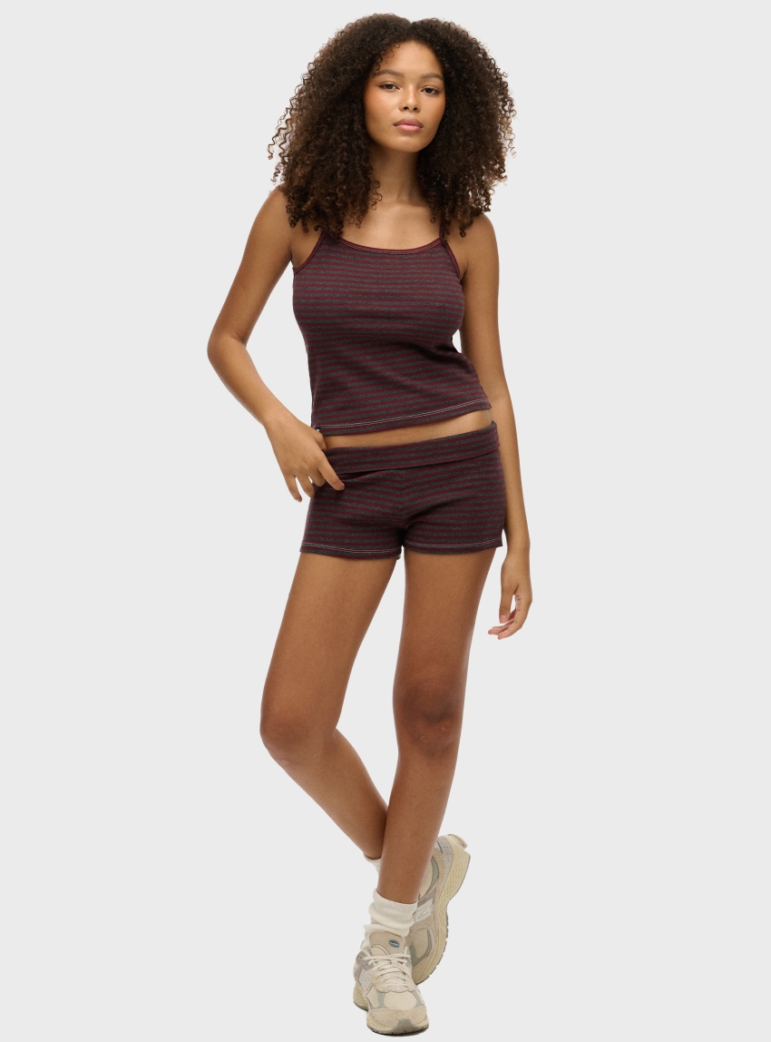 Superdry Athletic Essentials Stripe Cami Top - Red