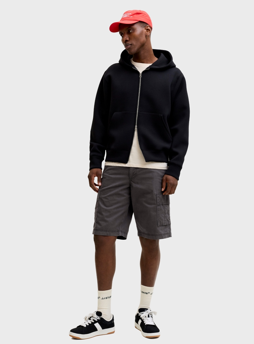Jack & Jones Cole Matty Cargo Shorts - Dark Grey