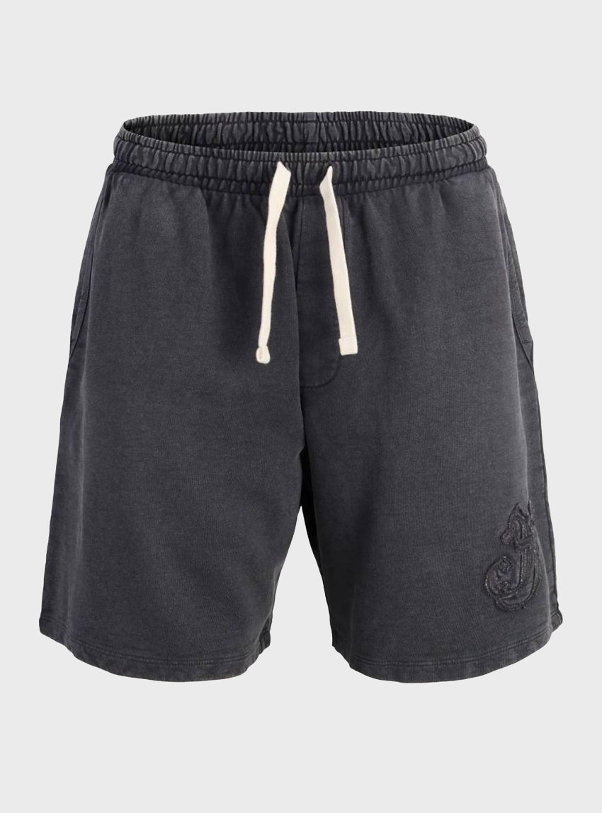 Jack & Jones Bill Pop Washed Sweat Shorts - Black