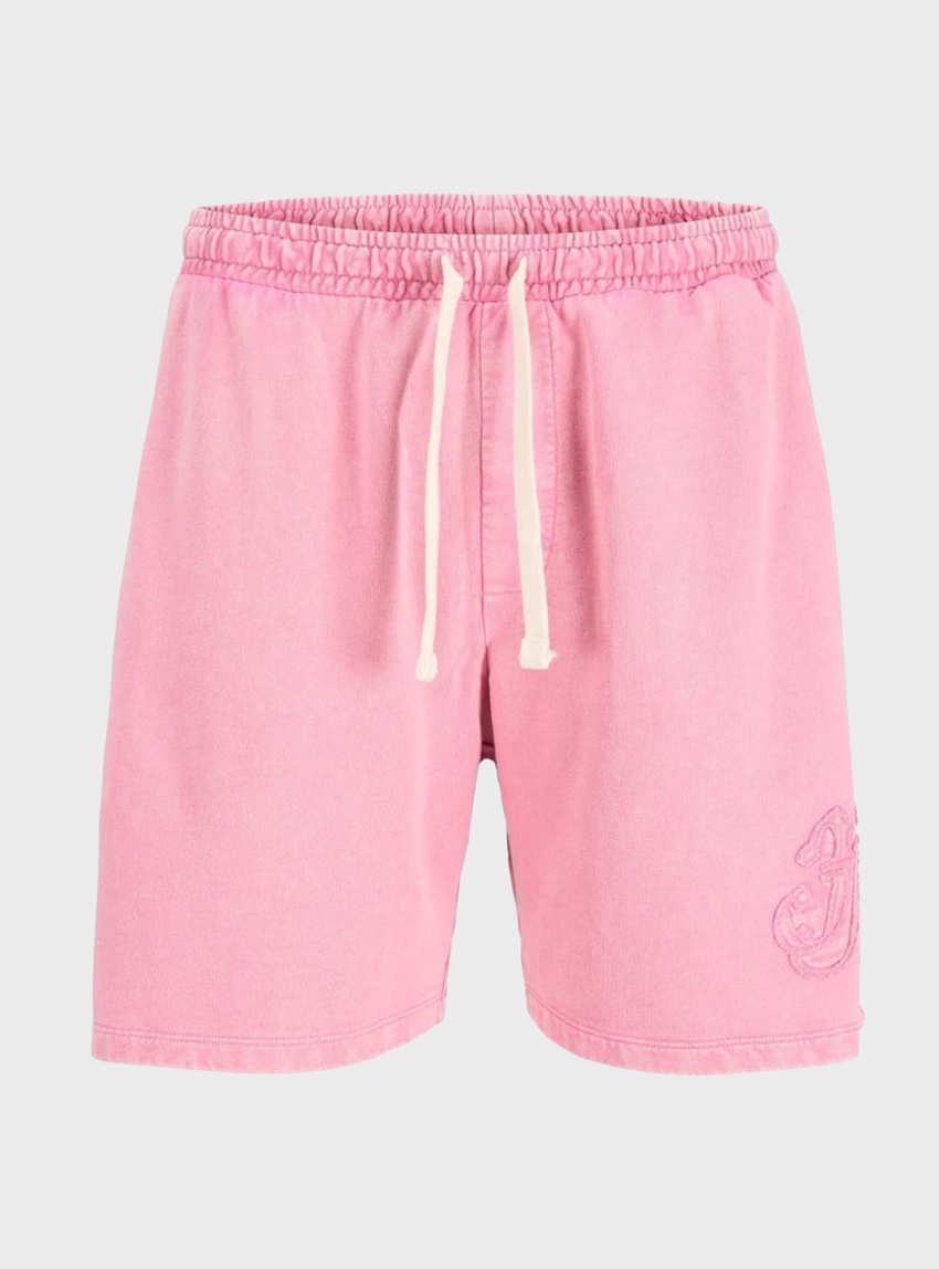 Jack & Jones Bill Pop Washed Sweat Shorts - Pink