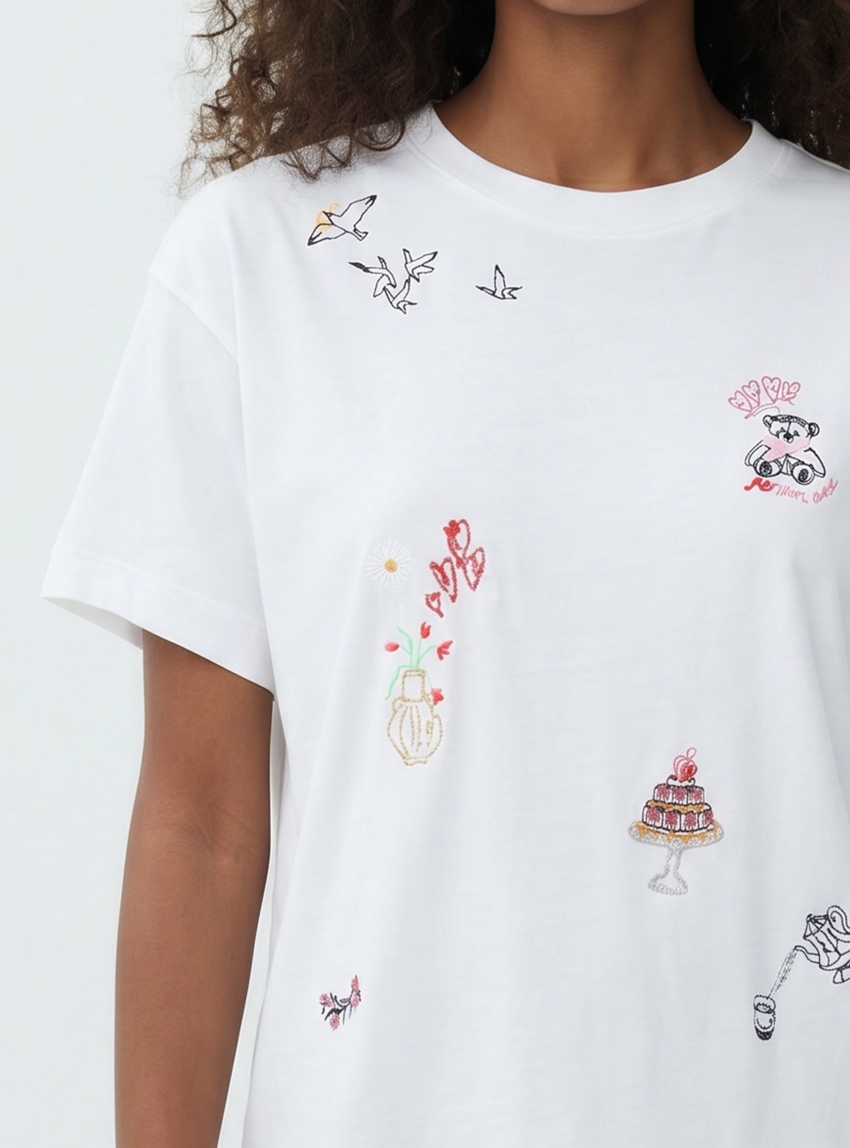 Only Emmina Tee - White