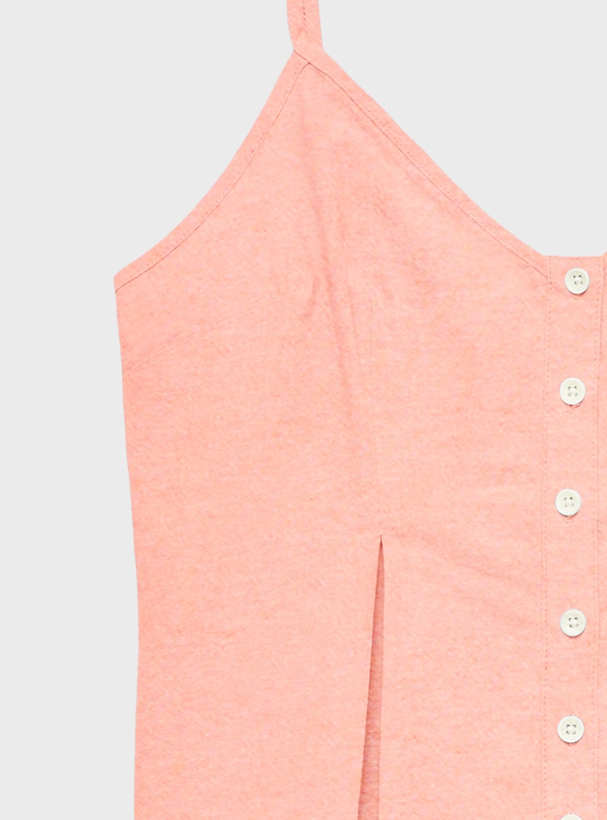 Vero Moda Norma Chambray Strap Top - Peach