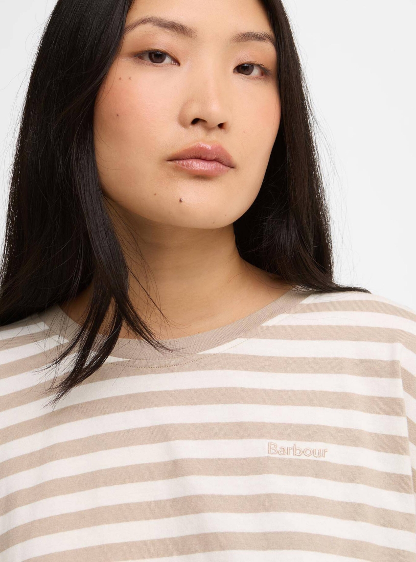 Barbour Adria Striped T-Shirt - Sand