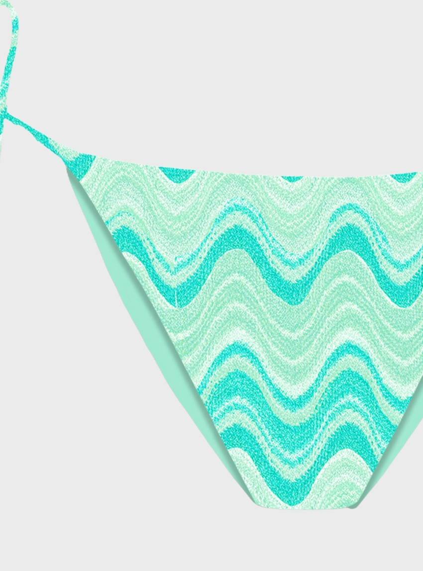 MC2 Saint Barth Virgo normal coverage bikini bottom wave-effect raschel fabric - Multi Colors