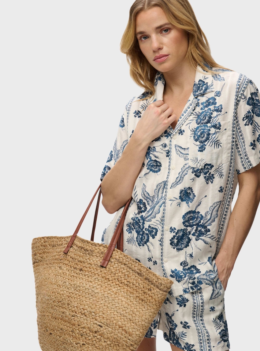 Superdry Beach Printed Short Sleeve Shirt - Floral