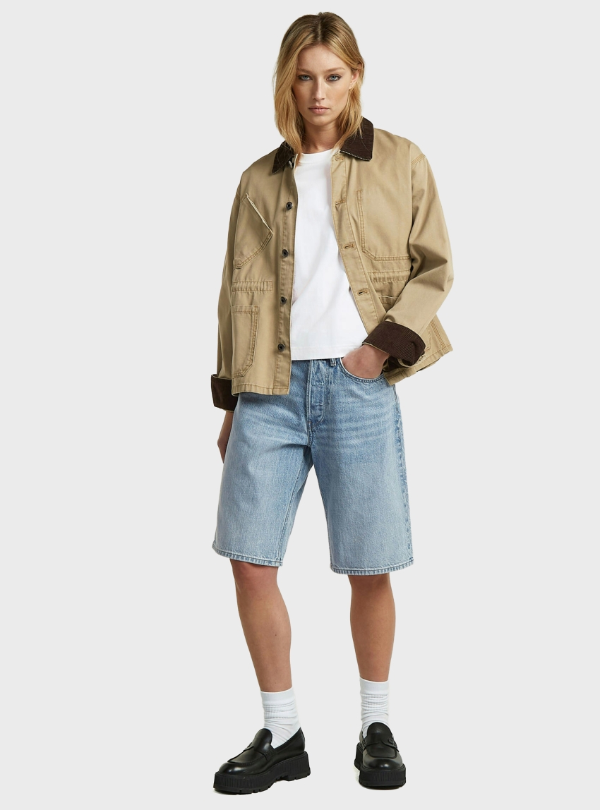 G-Star Bermuda Short Clean Edge - Medium Aged Denim