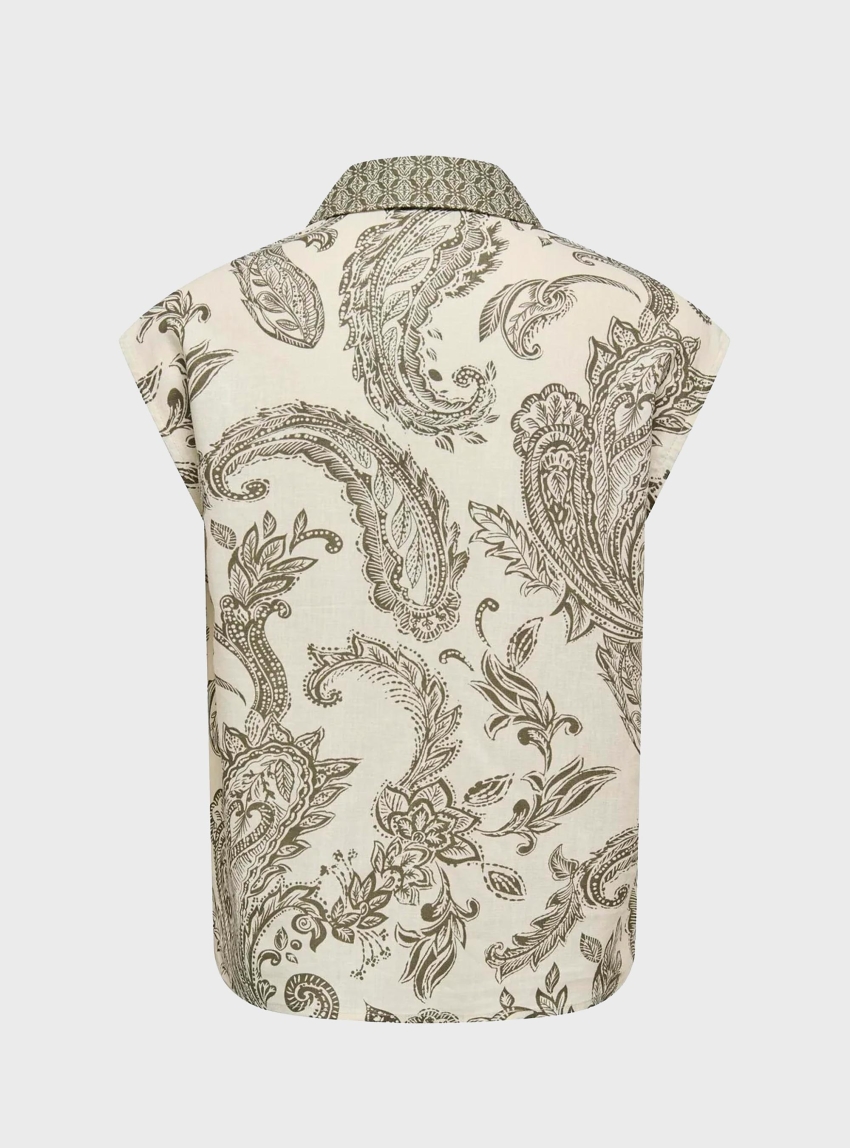 Only Misa Leya Paisley Shirt - Green