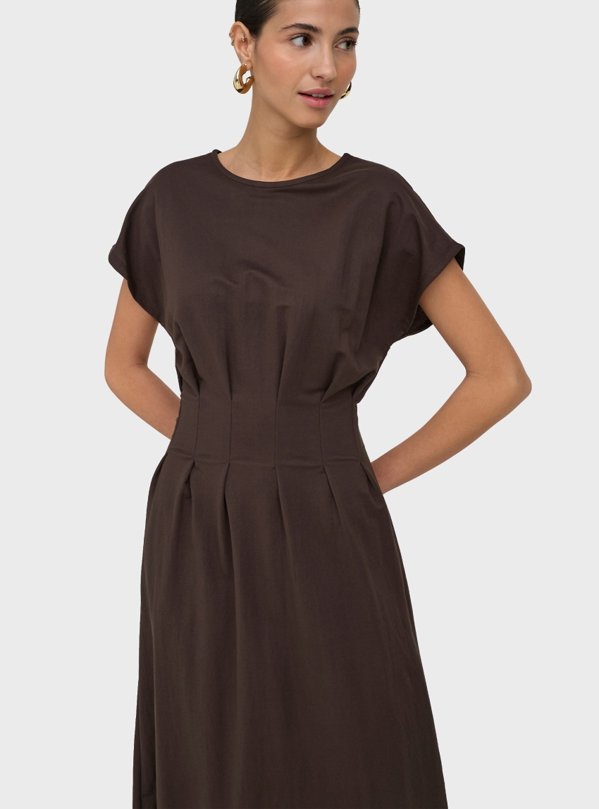 Jdyrebekka Midi Dress - Dark Brown