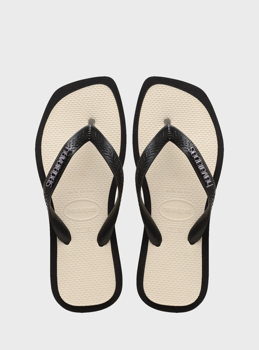 Havaianas Top Square Fusion Flip Flops - Black