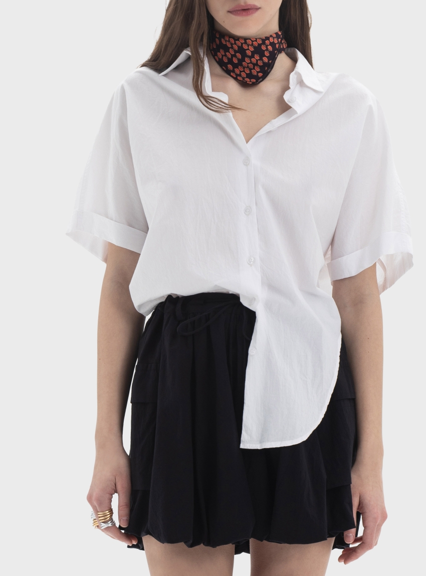 Black & Black  Skirt - Black & White