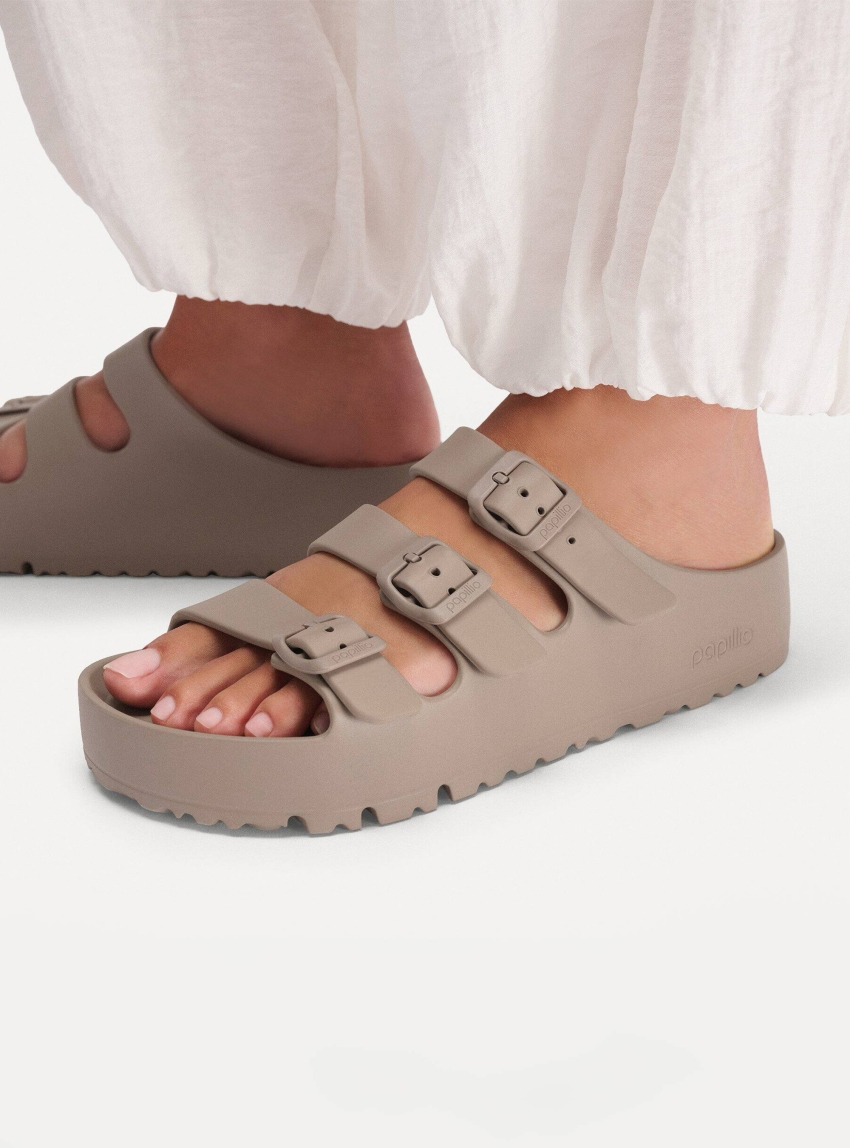 X Papillio Florida Flex Platform Narrow Fit Sandals - Taupe