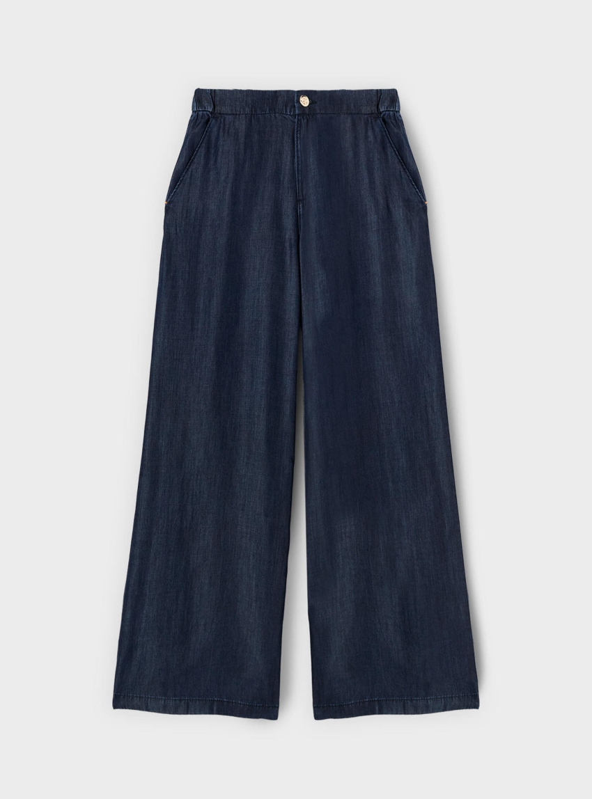 Motivi Palazzo jeans in lyocell denim - Blue