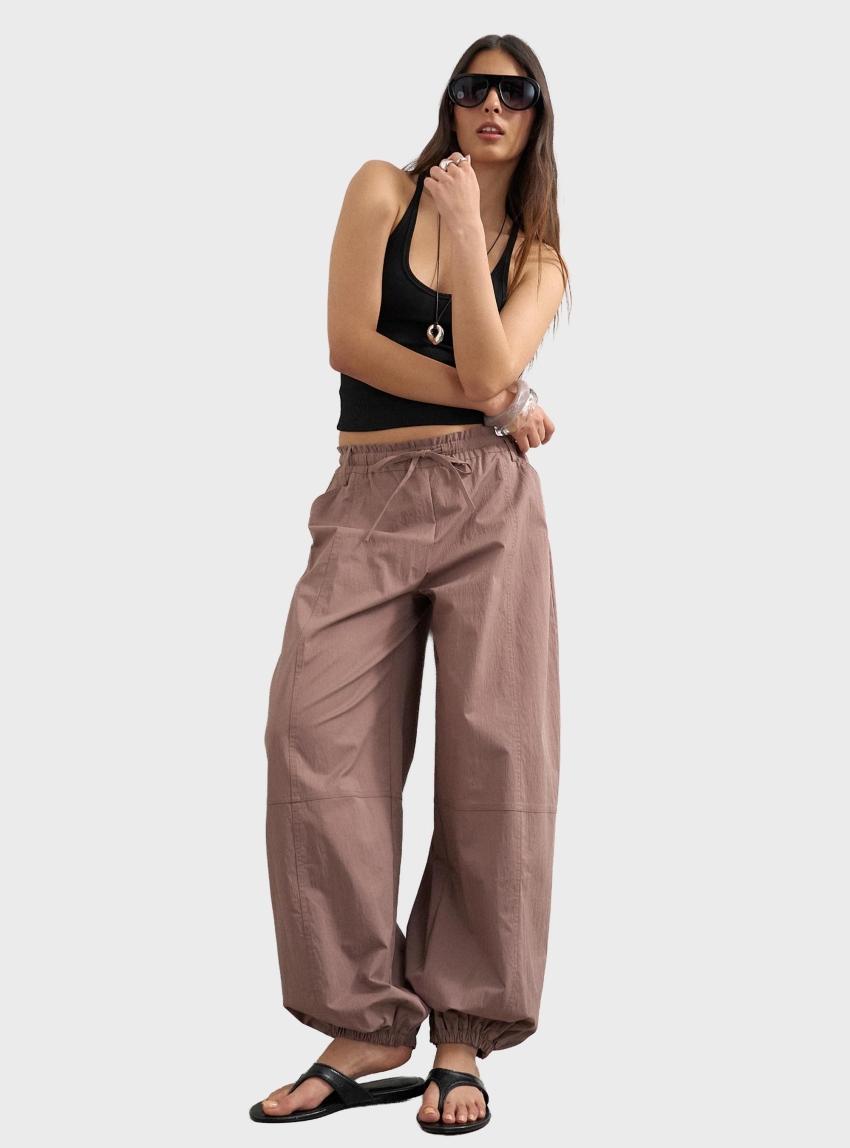 Topshop Sigga Trousers - Brown