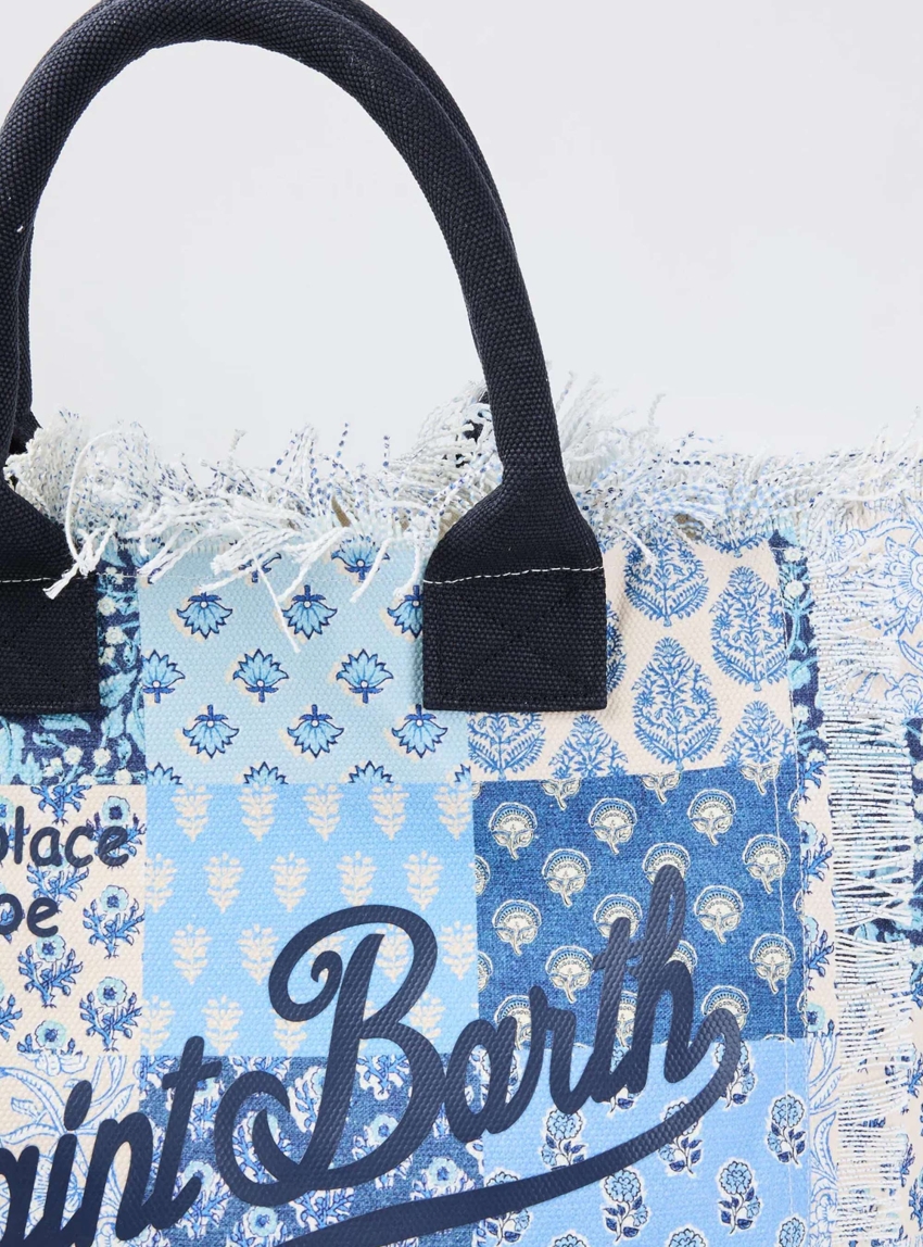 MC2 Saint Barth Cotton Canvas Vanity Tote Bag - Blue